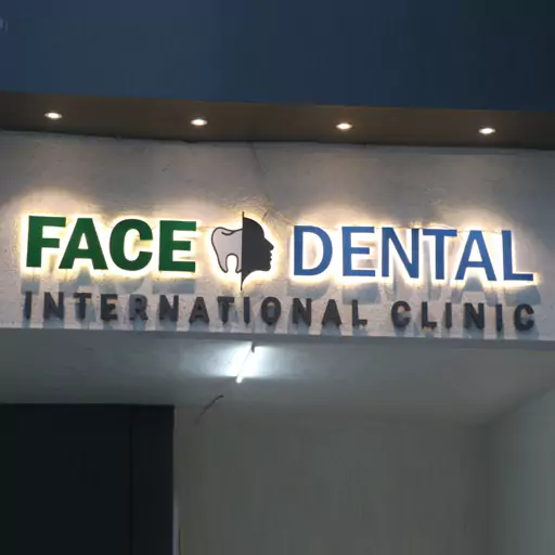Face N Dental International Clinic in Nigdi Pimpri Chinchwad Clinic Name Plate