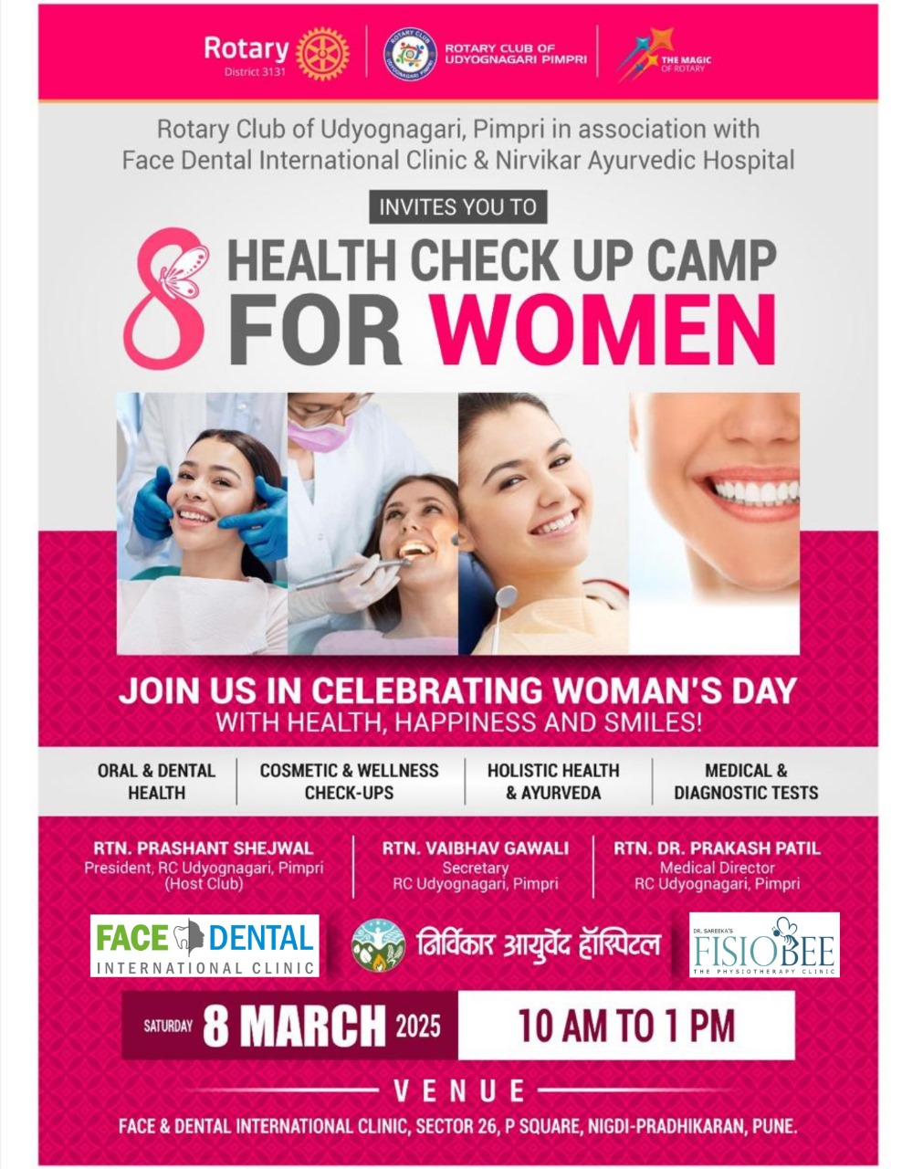 Face N Dental International Clinic in Nigdi Pimpri Chinchwad Women’s Day Events Post