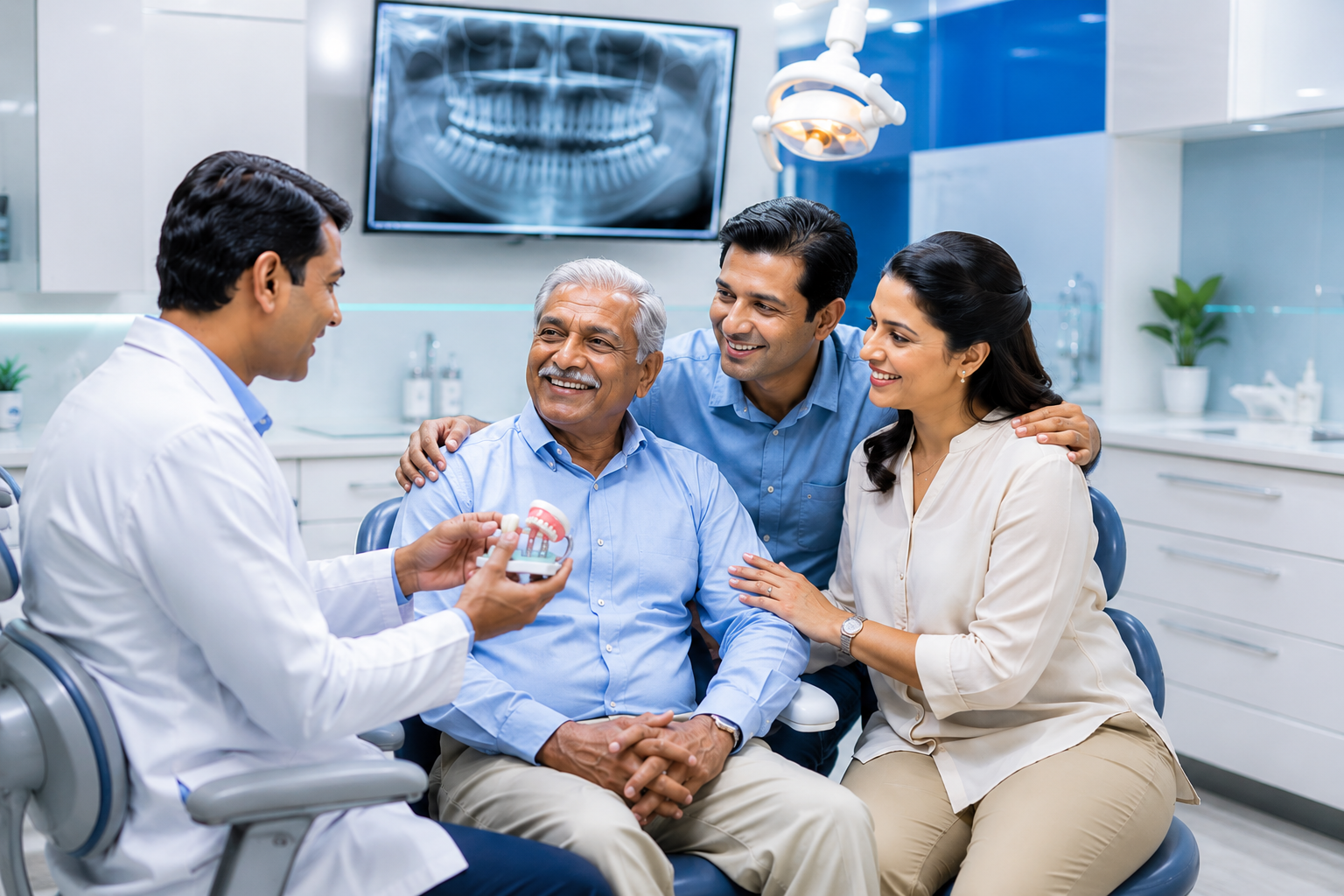 Missing Teeth Replacement treatment with dental implants for Indian patients at Face N Dental Clinic, Pune.